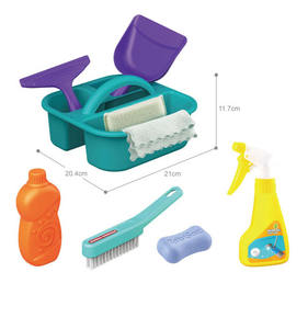 Enfants éducation jouets en plastique balai maison semblant jouer jeu <span class=keywords><strong>ménage</strong></span> outils Kit enfants en plastique nettoyage jouet ensemble - Product Image 1