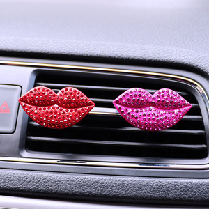 Bling Interior Decor Rhinestone Aromatherapy Essential Oil <strong>Diffuser</strong> Lipstick <strong>Car</strong> Air Freshener Vent <strong>Clip</strong> With Fragrance - Product Image 5