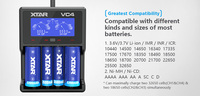Chargeur de batterie universel XTAR VC4 Aa Aaa c d 18650, chargeur pour batteries rechargeables a & Aa & Aaa