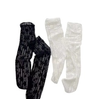 Chaussettes courtes respirantes et fines en dentelle florale style ballet pour femmes, modèle Mary Jane en maille, idéales pour l'été
