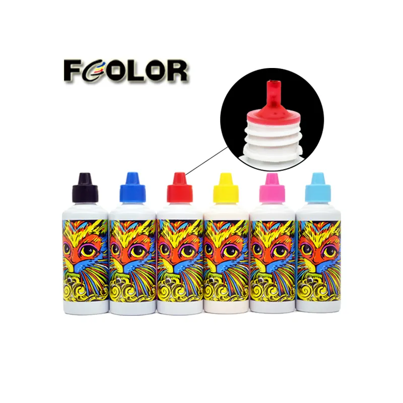 Fcolor Tinta Sublimasi Tahan Air 100Ml, untuk Epson L800 L805 L1800 Printer