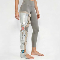 Attelle unisexe à 3 panneaux pour fractures du genou, stabilisateur d'immobilisation du genou, de la cheville et de la jambe pour la récupération post-chirurgicale (ACL, MCL)