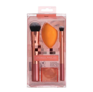Nouveau <span class=keywords><strong>pinceau</strong></span> de maquillage ensemble <span class=keywords><strong>poudre</strong></span> libre Blush fond de teint visage surligneur yeux outils cosmétiques ensemble cheveux synthétiques avec éponges 3/4/5 pièces - Product Image 6