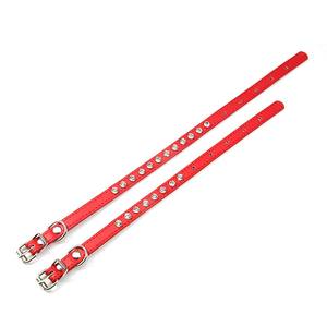 Collier de luxe bling-bling couleur pure chat et petit chien collier strass motif animal colliers en polyuréthane pour animaux de compagnie - Product Image 2