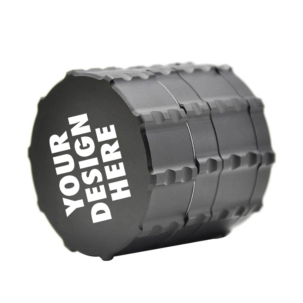 Horneypuff 60 мм 4 запчасти авиационного алюминия измельчитель Дробилка Измельчитель травы с футляром для хранения может выполненный по индивидуальному заказу