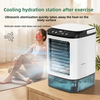 Nuevo Mini Enfriador de Aire Doméstico, Ventilador USB de 3 Velocidades para Oficina, Refrigeración y Humidificación, Ventilador Portátil
