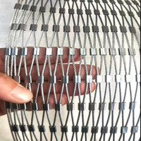 Filet en treillis métallique en acier inoxydable, maille de câble flexible sur mesure pour la protection contre les chutes en atrium