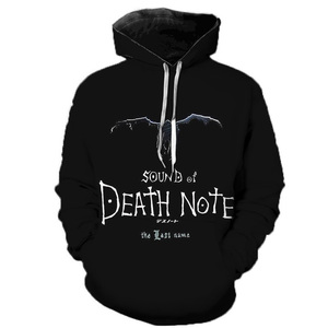 เสื้อฮู้ดโพลีเอสเตอร์พิมพ์ลายซับลิเมชันลายการ์ตูนอะนิเมะมรณะ - Product Image 5