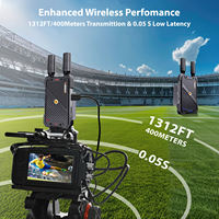 Émetteur-récepteur vidéo sans fil NKIWI 400M 4K Ultra Full HDTV pour toutes les caméras, ordinateurs portables et projecteurs - Streaming pour événements en plein air