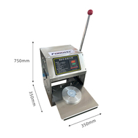 Machine de scellage manuelle pour gobelets de crème glacée et de gelée, scelleuse de gobelets en plastique pour yaourt et pouding, machine d'emballage de gobelets en plastique pour yaourt