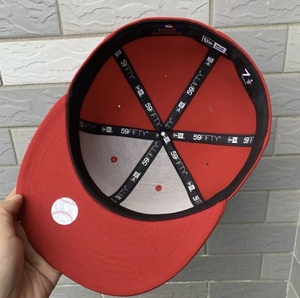 <span class=keywords><strong>Gorra</strong></span> <span class=keywords><strong>de</strong></span> Béisbol LA <span class=keywords><strong>Dodgers</strong></span> con Logotipo 3D Bordado, Estructurada, Totalmente Roja, para Fanáticos del Deporte - Product Image 4