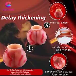 CITYFUN Realistic Dog Knot Cock <b>Ring</b> Penis Enlargement Delay Ejaculation <b>Couples</b> Sex Stimulation Enhancer Cock <b>Ring</b> for Men - Product Image 6