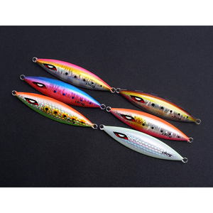 Jig de pêche en métal lumineux/UV chaud 40g 80g 100g 200g 500g 750g 1000g leurres de pêche coulant Simulation yeux gabarits pêche - Product Image 6