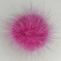 En gros bas prix 3 4 5 cm réel vison fourrure pom pom boule de pompon pour pince à cheveux accessoires de chaussures