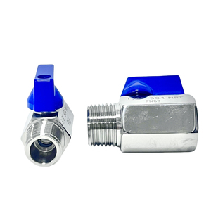 <span class=keywords><strong>PN16</strong></span> Áp lực làm việc pn63 áp lực vỏ SS304 thép không gỉ vệ sinh mini G3/8 "Nữ Ren Hướng dẫn sử dụng OEM đóng bóng van - Product Image 1