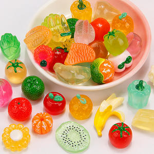 Comida de Juguete de Simulación, Fruta Naranja, <span class=keywords><strong>Hielo</strong></span> DIY, Fruta Transparente, Bolsa Sorpresa, Material para Bolas Hechas a Mano, Pegamento de Crema, Accesorios de Resina - Product Image 3