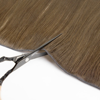 Extensions de cheveux en ruban adhésif russes en gros, 100 % cheveux humains, double trame tissée à la machine, double face, sans PU, à coudre, pour salon