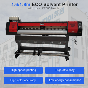 เครื่องพิมพ์แบนเนอร์แบบม้วนเป็นม้วน YQ-1801T หัว XP600และแผ่นซันยองหมึก Eco-Solvent สำหรับสติกเกอร์ไวนิลสภาพการใช้งาน - Product Image 3