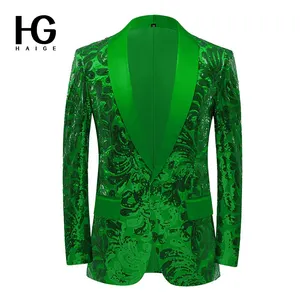 New Style Fashion Men's Sequins Suits Plus Size Wedding Party Men's Suits Jacket Blazer Glitter Sequin Formal Suit For Men