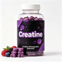 Creatine Monohydrate Ashwagandha Gummies Gemengde Bessensmaak Spierkracht Ondersteuning Herstel na Training Vitaminen