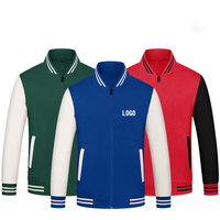 Veste unisexe à col montant Survêtement de baseball Logo imprimé