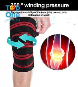 Top One - Accesorios de Entrenamiento para Levantamiento de Pesas y Sentadillas, Rodillera Elástica Ajustable Unisex para Powerlifting - Product Image 3