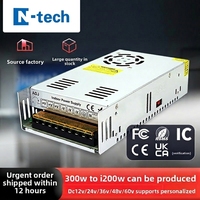 Alimentation à châssis ouvert 24V 13A 300W pour chargeur de batterie solaire DIY pour camping-car, utilisation nomade et camping