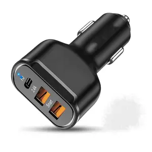 2023 well selling products 30W car fast charging charger adapters 1 Type-C 2 USB ports mobile phone quick charger adapters