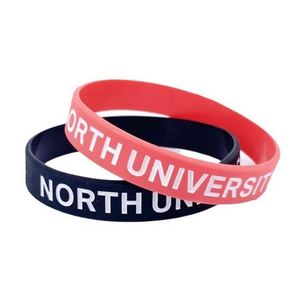 สายรัดข้อมือยางซิลิโคนแบบกำหนดเองสำหรับกีฬา พร้อมโลโก้ของคุณเอง ผู้ผลิตสายรัดข้อมือแบบกำหนดเองสำหรับการออกกำลังกาย - Product Image 1