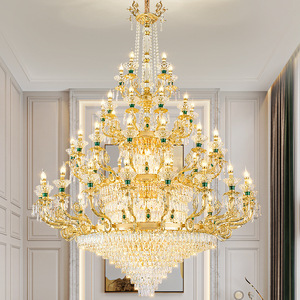 Luxury Crystal Chandelier Round Multi Head E14 LED Living Room Bedroom Home Decor - Product Image 3