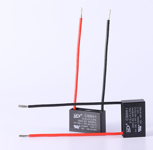 ตัวเก็บประจุพัดลมตั้งพื้น CBB61 450VAC 2.5UF สำหรับมอเตอร์ AC จากโรงงานที่เหมาะสม - Product Image 2