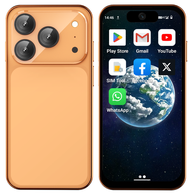 XS19 Pro 4G 3.88 Inch WiFi GPS Quad Core Android 12 Cell Phones Slim Body HD Camera 64GB Dual Sim Compatible Smartphone