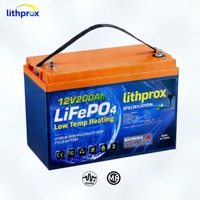 Batterie à décharge profonde haute performance 12,8 V 200 Ah LiFePO4 de qualité A pour voiturette de golf avec BMS intelligent RS485, borne M8, 6K cycles, CE RoHS IP67, OEM ODM