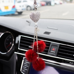 Adornos Colgantes para Coche con Forma de Corazón Brillante Estilo INS, Accesorios de Decoración Interior - Product Image 5