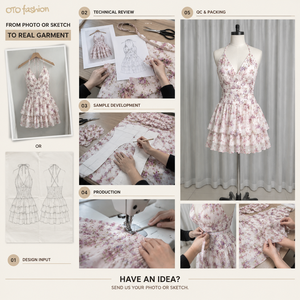 Womens <strong>White</strong> Floral Halter Mini <strong>Dress</strong> Layered Ruffle <strong>Fit</strong> <strong>And</strong> <strong>Flare</strong> Party Summer Vacation Custom OEM Private Label - Product Image 5