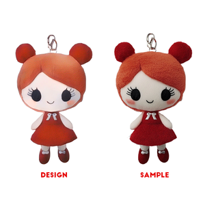 Porte-clés en peluche <span class=keywords><strong>Kawaii</strong></span> personnalisé de haute qualité, petit jouet, pendentif animal, tissu en coton, rembourrage en coton PP, pour <span class=keywords><strong>anniversaire</strong></span>, ODM OEM - Product Image 1