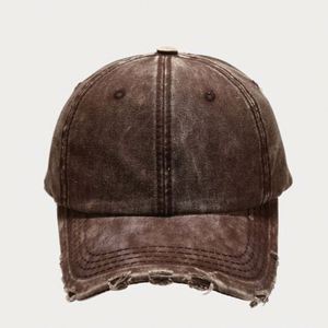 <b>Plain</b> Denim Distressed Gorras 6-panel Solid Color Washed Dad Hats Sport Baseball <b>Cap</b> - Product Image 2