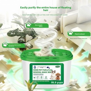 <strong>Pet</strong>-Specific Odor-Removing Absorbent PVC <strong>Pet</strong> Hair Removal <strong>Removes</strong> Dog Dander Cat Hair Purifies Lingering <strong>Smells</strong> No Scent Flea - Product Image 1