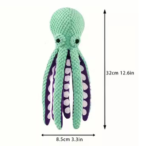 Mainan mewah hewan peliharaan gurita terlaris mainan anjing berdecit mainan kunyah hewan peliharaan - Product Image 6