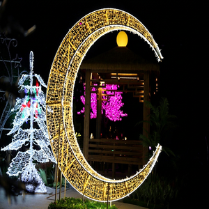 Lumières LED à motif de lune, décoration extérieure imperméable - Product Image 1