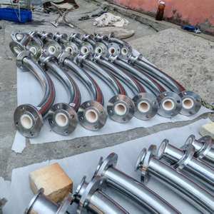 Tubería de Acero Resistente al Desgaste con Revestimiento Cerámico de Alúmina al 92% 95% / Entrada con Revestimiento Cerámico / Salida con Revestimiento Cerámico para Transporte Industrial - Product Image 2