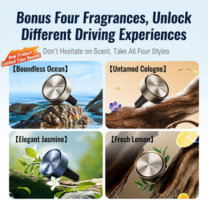 <b>Car</b> Vent Air Freshener Perfume <b>Clip</b> Modern Small Aluminum Alloy Rings Long Lasting Scent Natural Evaporation for Vehicle Use - Product Image 5