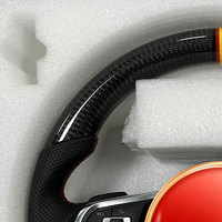 Volant de direction de style sport pour Volkswagen Golf 7.5 GTI MK7 Polo GTS GTD GTE R Passat CC R-Line en fibre de carbone