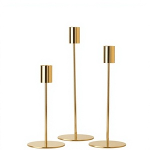 Support à bougies en fer moderne, décoration de la maison, design fantaisie de Noël, durable, fait à la main, pour la décoration de table, maison, hôtel, restaurant - Product Image 1