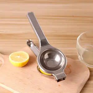 柠檬榨汁机不锈钢橙色榨汁机柠檬榨汁机手动柑橘榨汁机厨房水果蔬菜工具