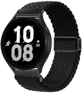 Aibangjia Sangle Tressée 20mm 22mm Tissu Respirant Sport Boucle Élastique Nylon Bande de Fermeture Magnétique pour Samsung Galaxy Watch - Product Image 6