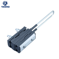TANHO Pince d'ancrage isolante à tension haute tension en alliage d'aluminium à quatre cœurs pour extrémité de ligne électrique, robuste et haute performance