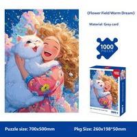 Puzzle personnalisé en carton de 500 pièces, puzzle à image personnalisée imprimée, puzzle de 1000 pièces, rompecabezas, puzzles pour adultes
