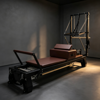 Tour de Pilates 3-en-1 en aluminium avec Cadillac, Trapèze et Table, accessoires complets inclus, équipement de fitness pour entraînement de base en studio