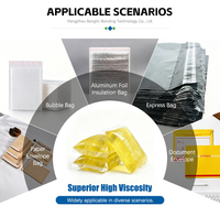 Adhésif thermofusible synthétique professionnel sans fil pour enveloppes en plastique de coursier, construction et emballage